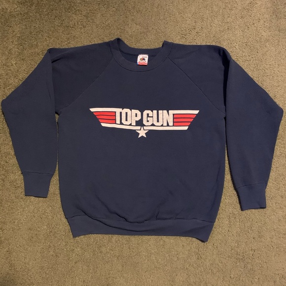 Fruit of the Loom Other - Vintage 80s Top Gun Movie Crewneck Sweater